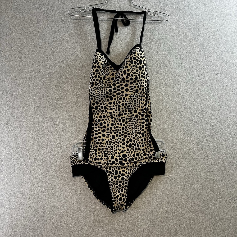 Robin piccone swumsuit womens‎ large two-piece animal print